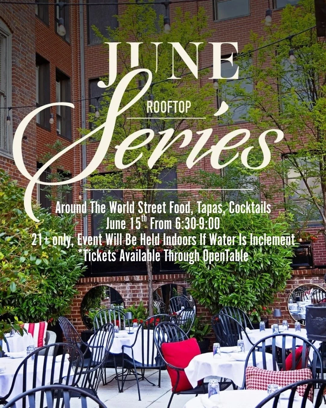 Take your tastebuds on a journey as we feature small plates from all over the world! We&rsquo;re hosting a rooftop party on June 15th with specialty cocktails and tapas! Tickets are available through OpenTable (link in bio) Must be 21+ to attend

#vi