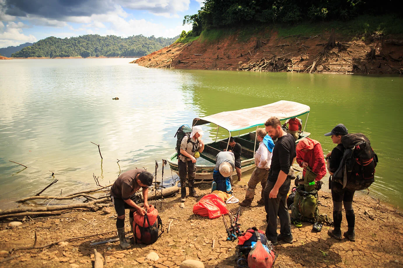 The taxi boat arrives. It’s over. Photo: James Appleton