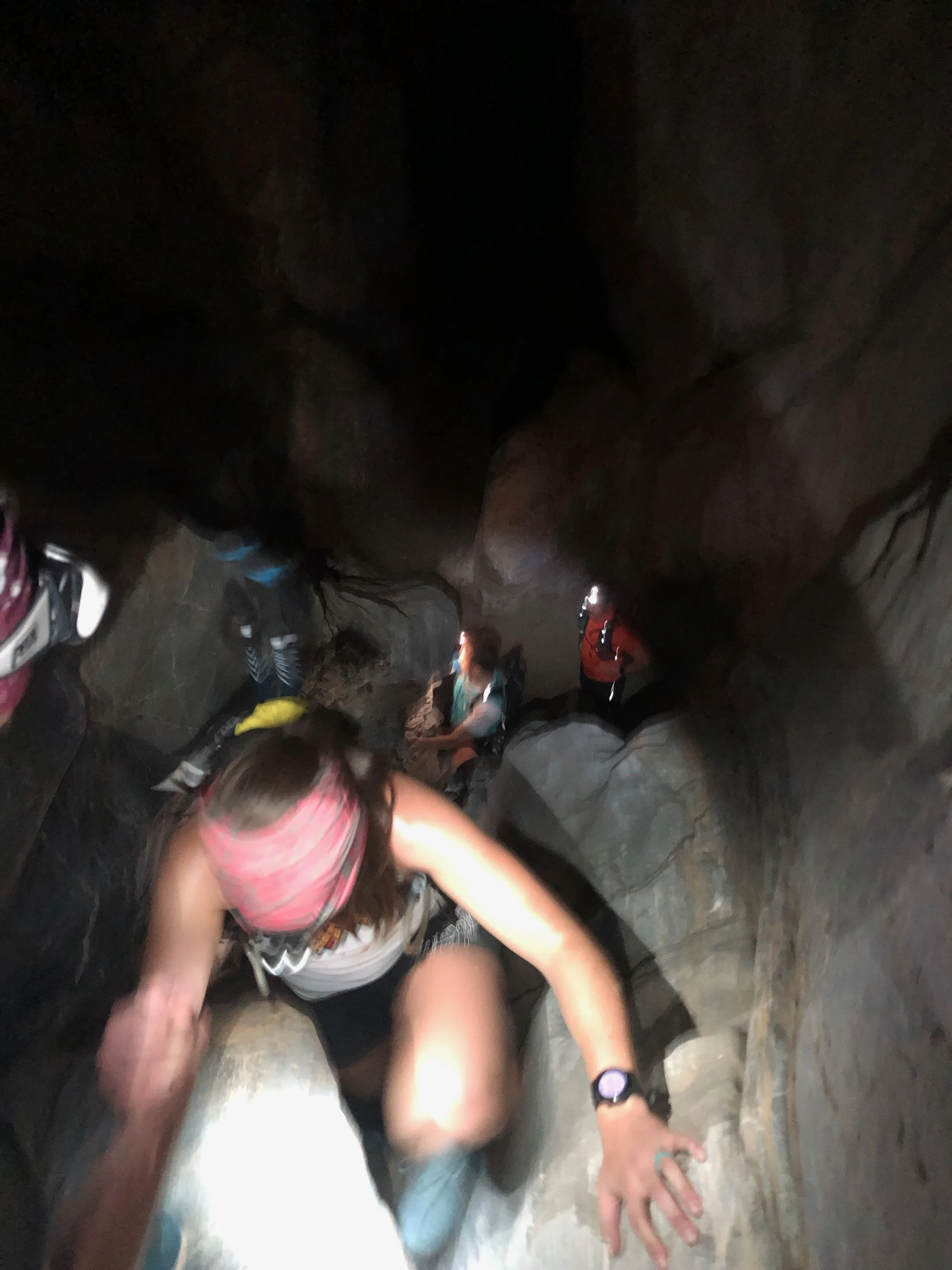 Pulling girls in a gorge…..
