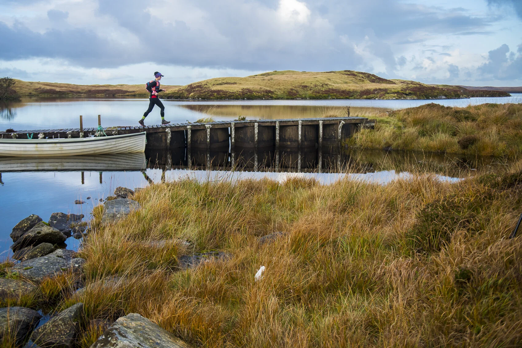Day three begins with a photo shoot on a pier. Photo: Leo Francis/Rat Race Adventure Sports