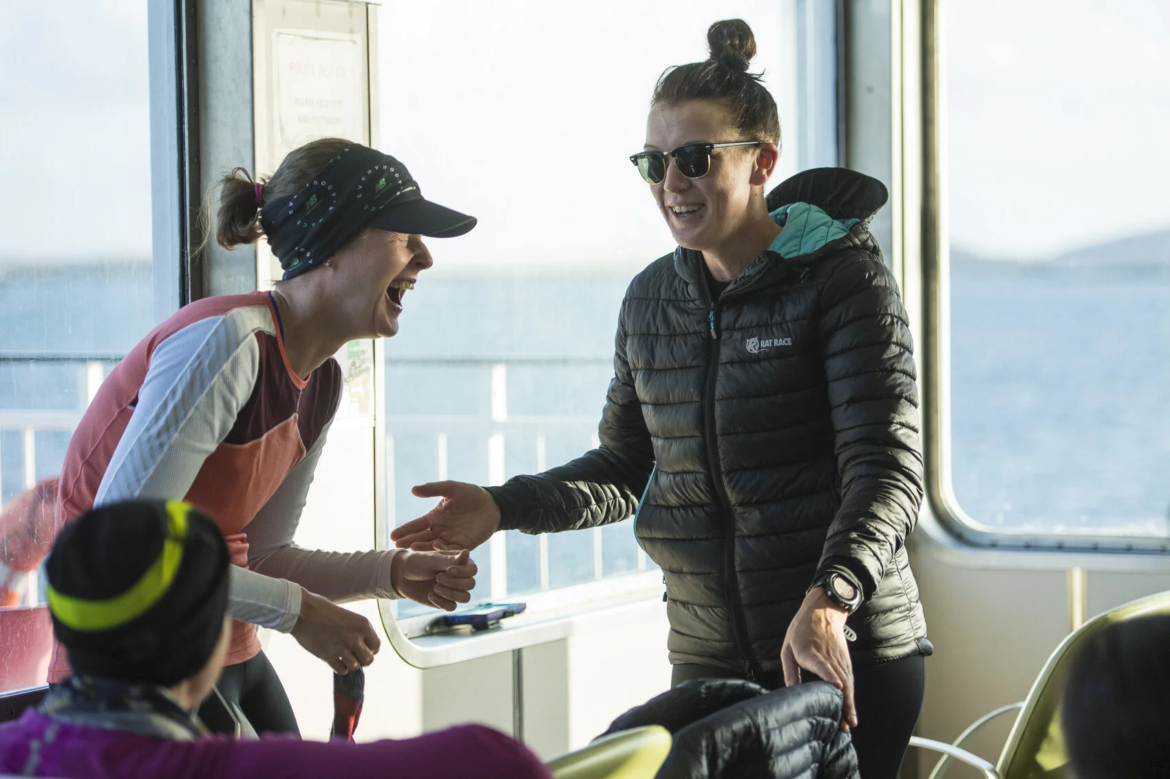 “It’s HOW far?” Ferry LOLS from earlier in the day. Photo: Leo Francis/Rat Race Adventure Sports