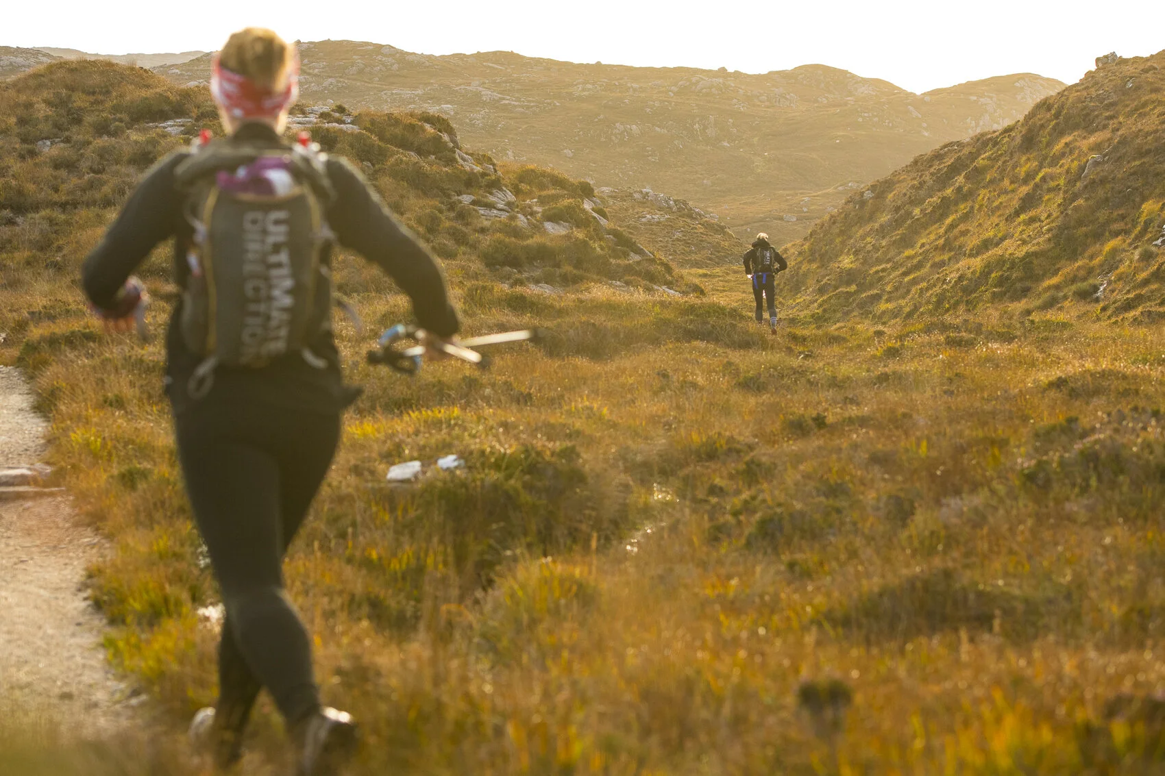 Lorna making the most of that runable trail Photo: Leo Francis/Rat Race Adventure Sports