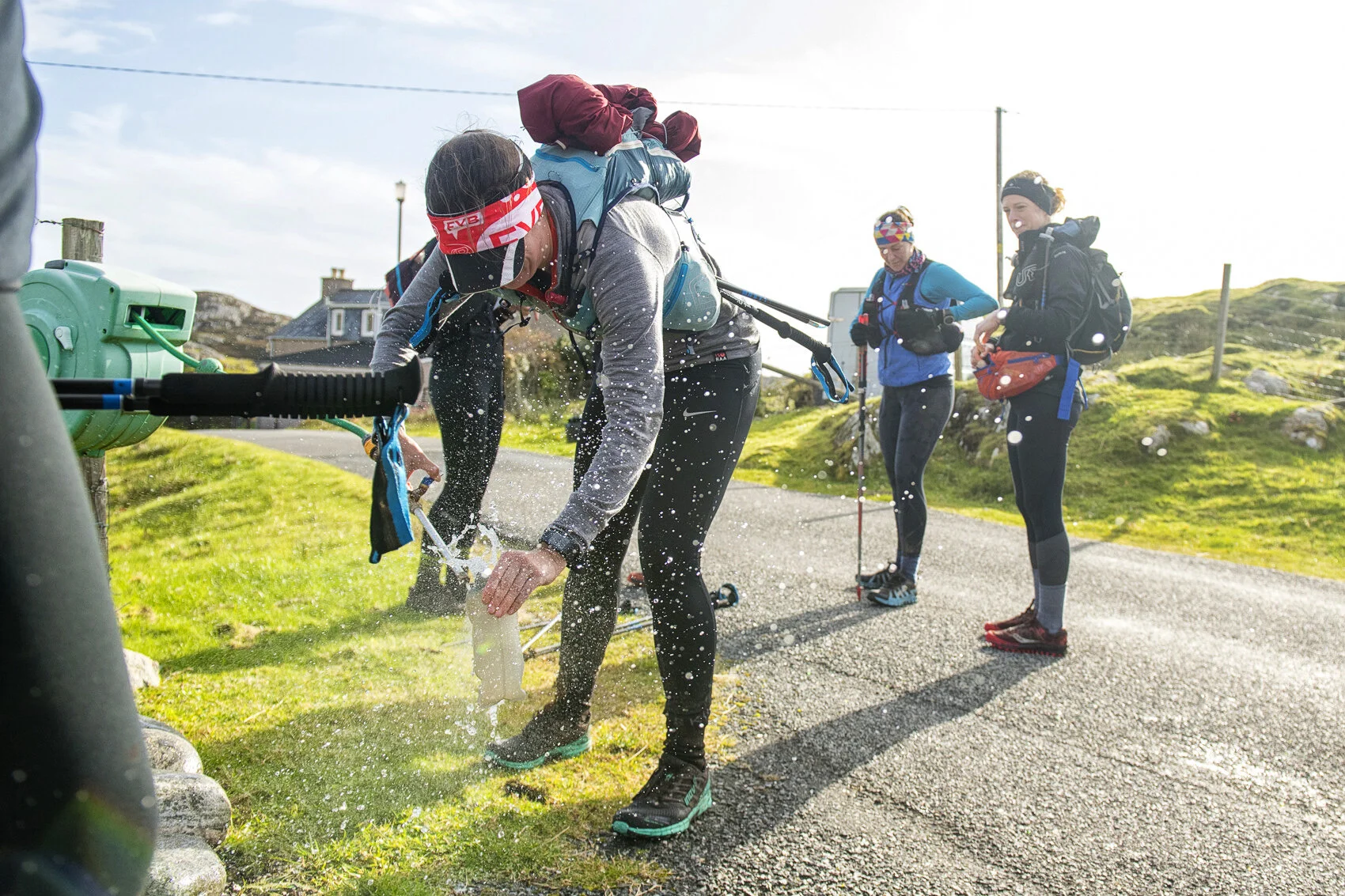 Water stop earlier in the day Photo: Leo Francis/Rat Race Adventure Sports