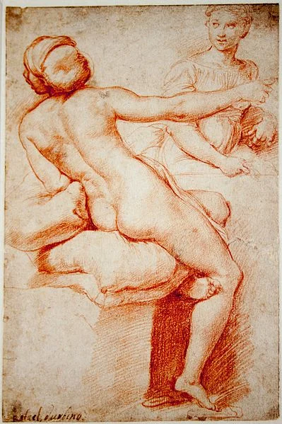 Raphael, Study for Two Female Figures, 1517.jpg