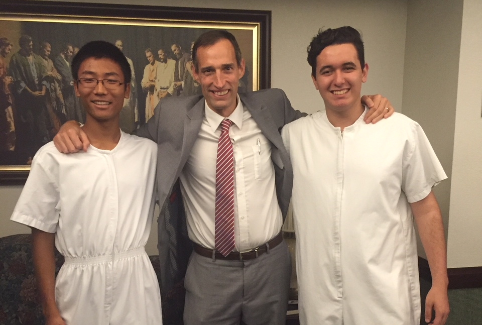 Elder Stites' baptism day