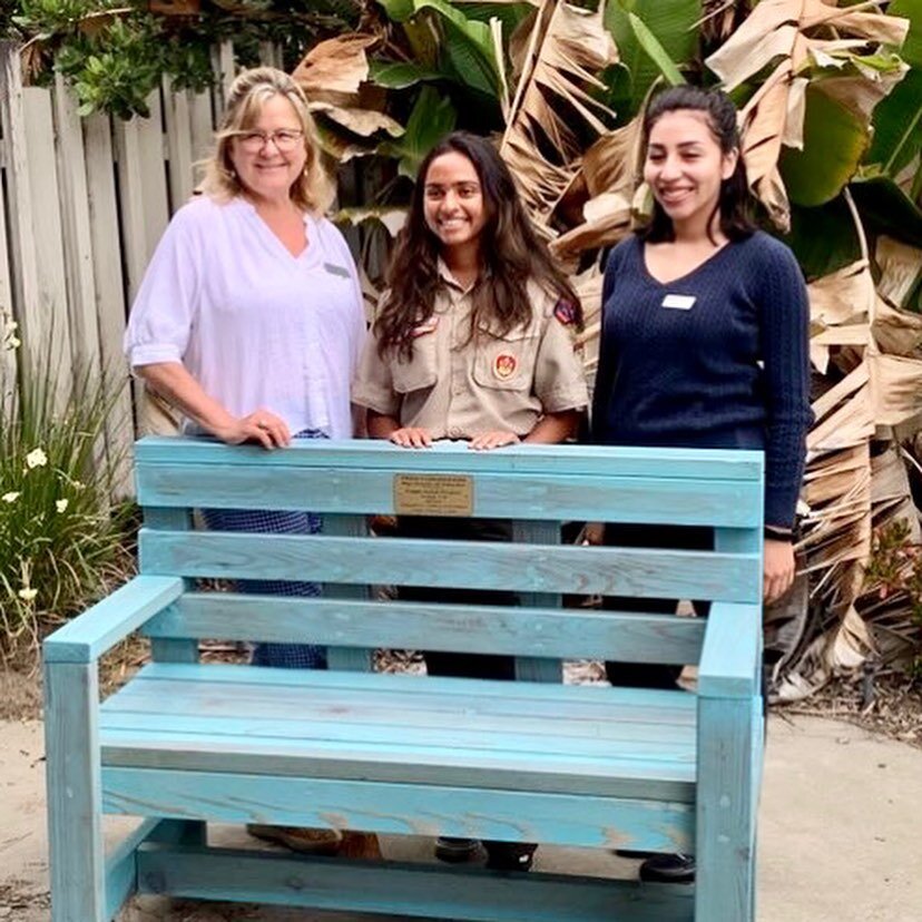 Thara Venkateswaran, from Scout Troop 774 in Laguna Woods, oversaw and built three wooden benches for the Wellness and Prevention Center of Orange County for her Eagle project. 

Thara is the first Eagle Scout from the all girl troop 774, and was rec
