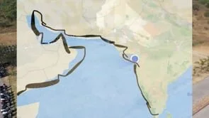 Dromedary has one hump, Bactrian has two - video of installation of map in India. Performance by Ceyda Oskay