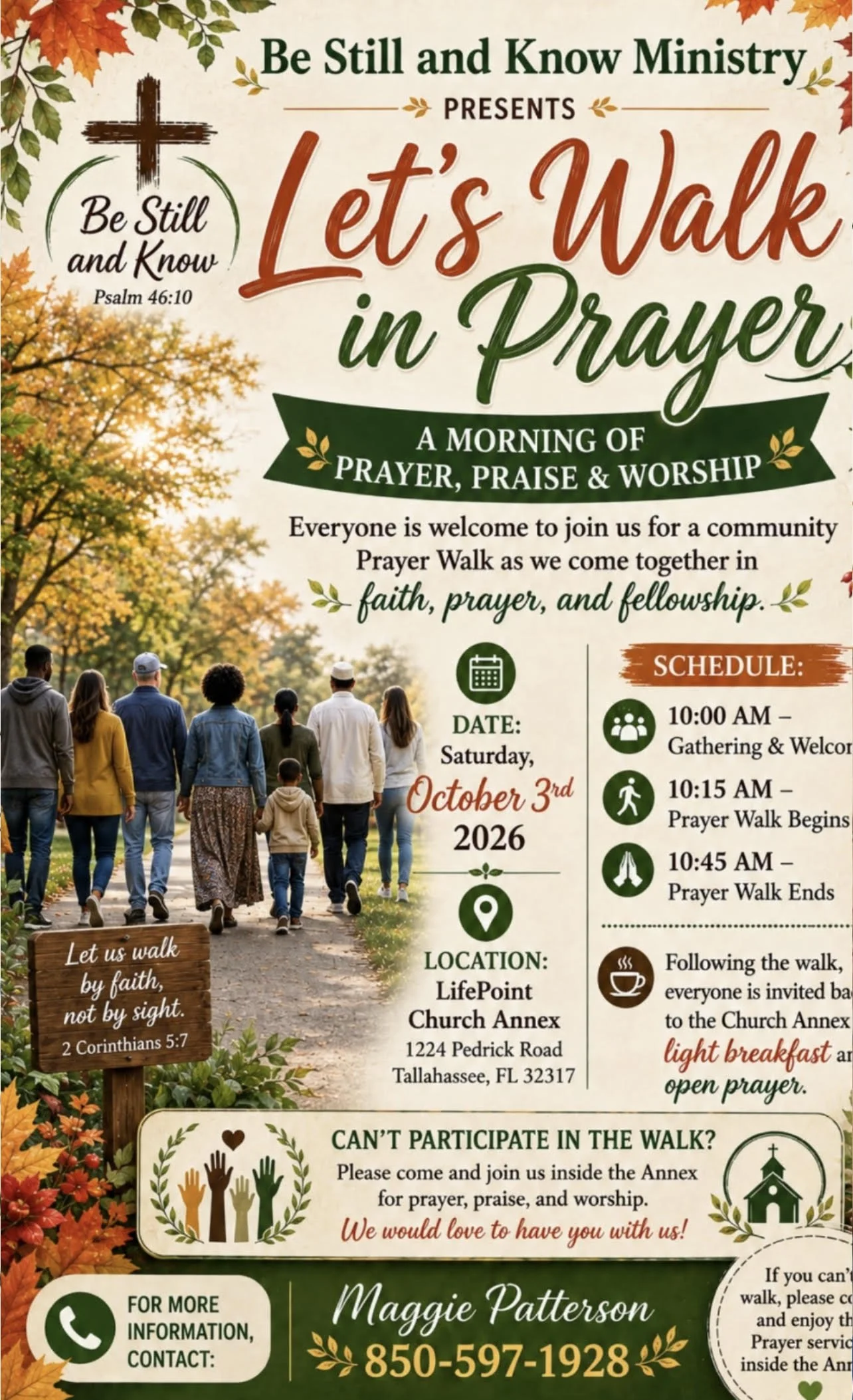 Prayer Walk: A Morning of Prayer, Praise &amp; Worship