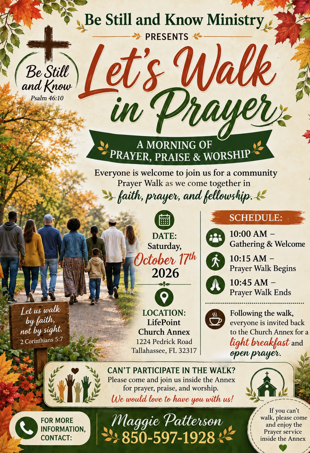 Table Talk:  "Let's Walk in Prayer: A Morning of Prayer, Praise &amp; Worship"