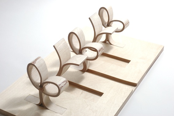 peel bar chairs (fifth scale model)