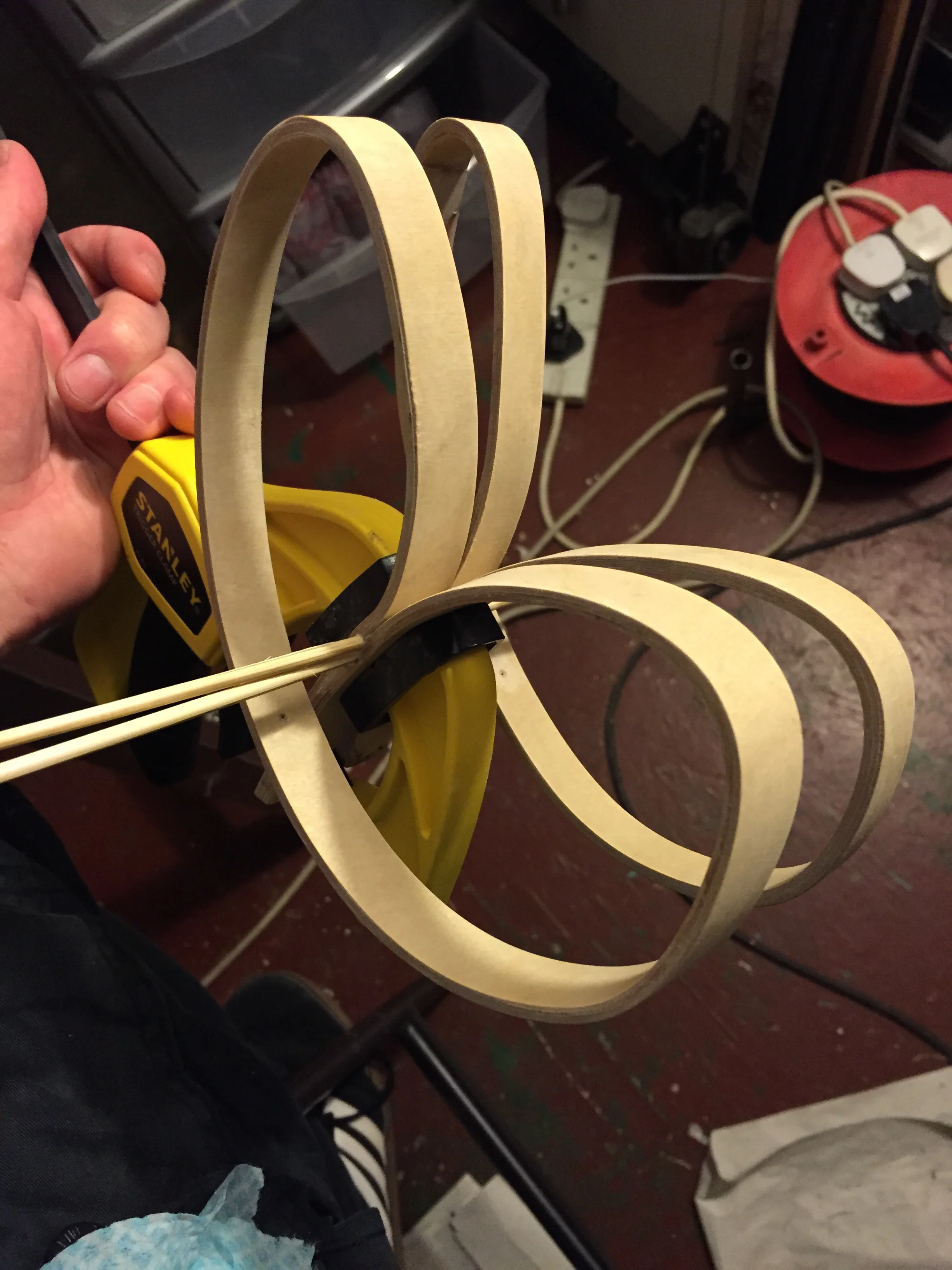 split easy chair manufacture (fifth scale model)