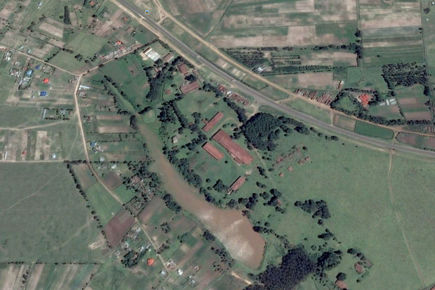 Aerial view of project site