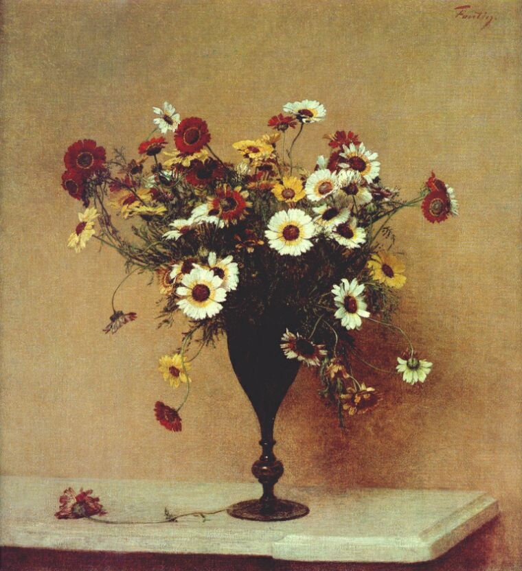 Chrysanthemums Henri Fantin-Latour, c. 1889, oil on canvas