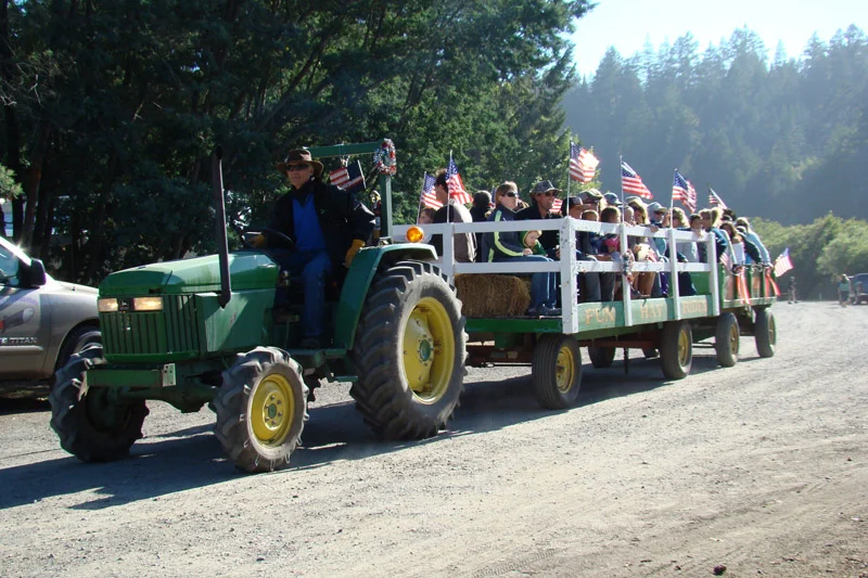 Enjoy a hayride at Casini Ranch!
