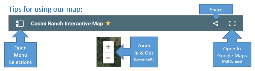Tips for Using the Casini Interactive Map