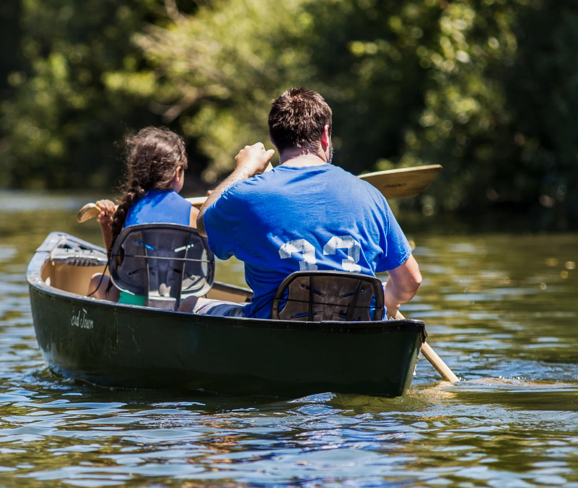 Canoeing on the Russian River at Casini Ranch