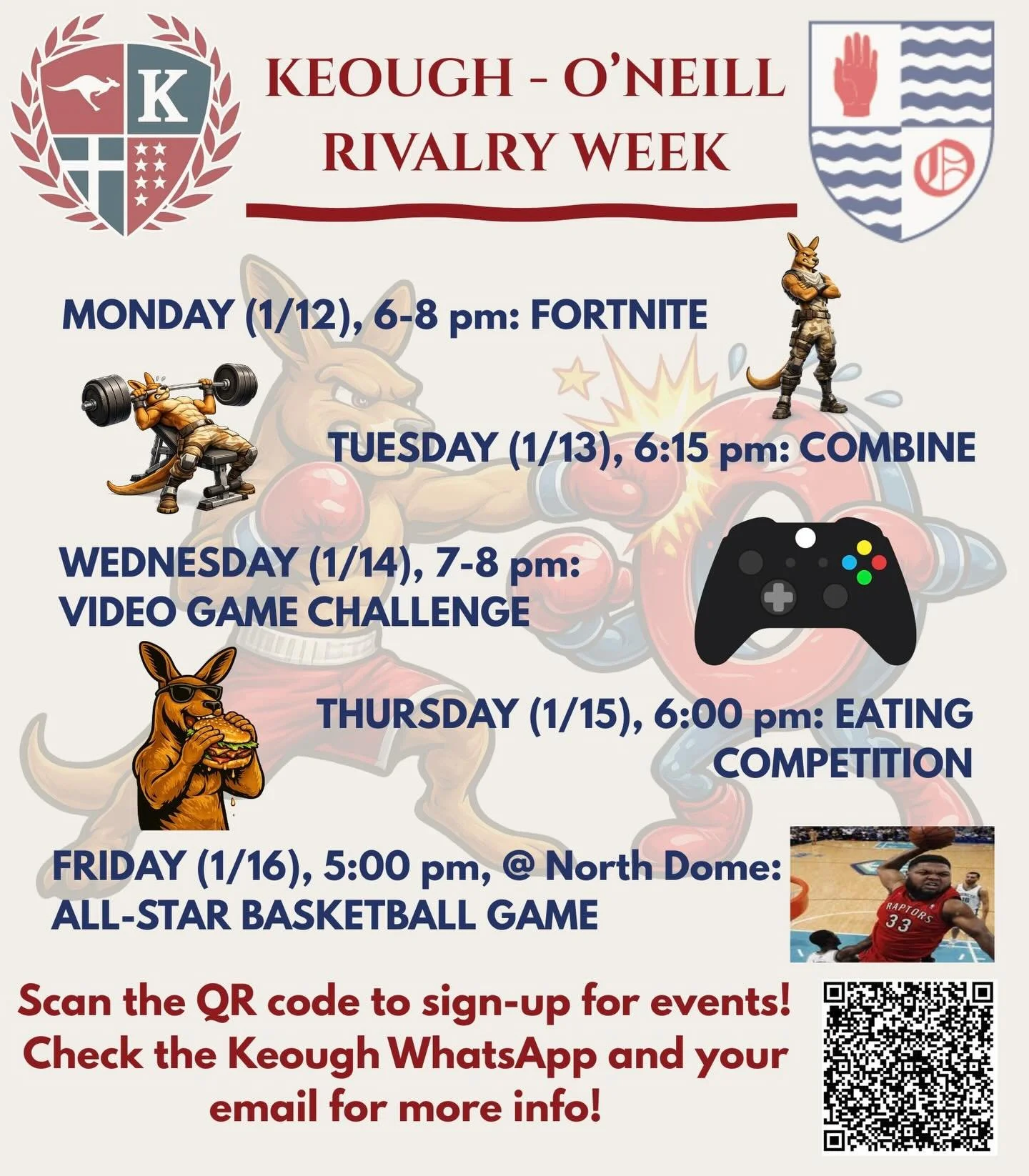‼️RIVALRY WEEK IS HERE‼️

Welcome back, Roos. Sign up for this week&rsquo;s events on the spreadsheet in the WhatsApp and your email!