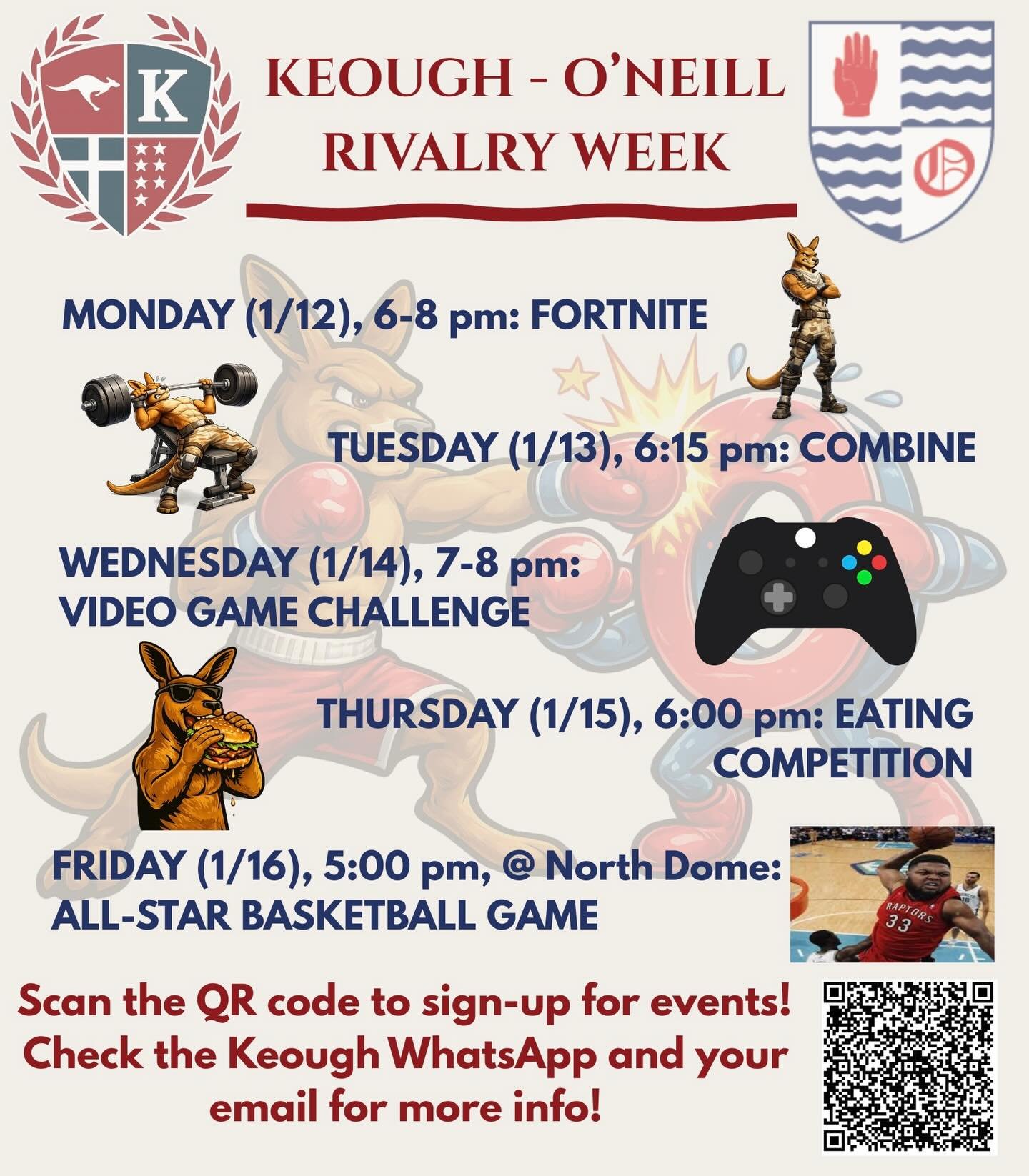 ‼️RIVALRY WEEK IS HERE‼️

Welcome back, Roos. Sign up for this week&rsquo;s events on the spreadsheet in the WhatsApp and your email!