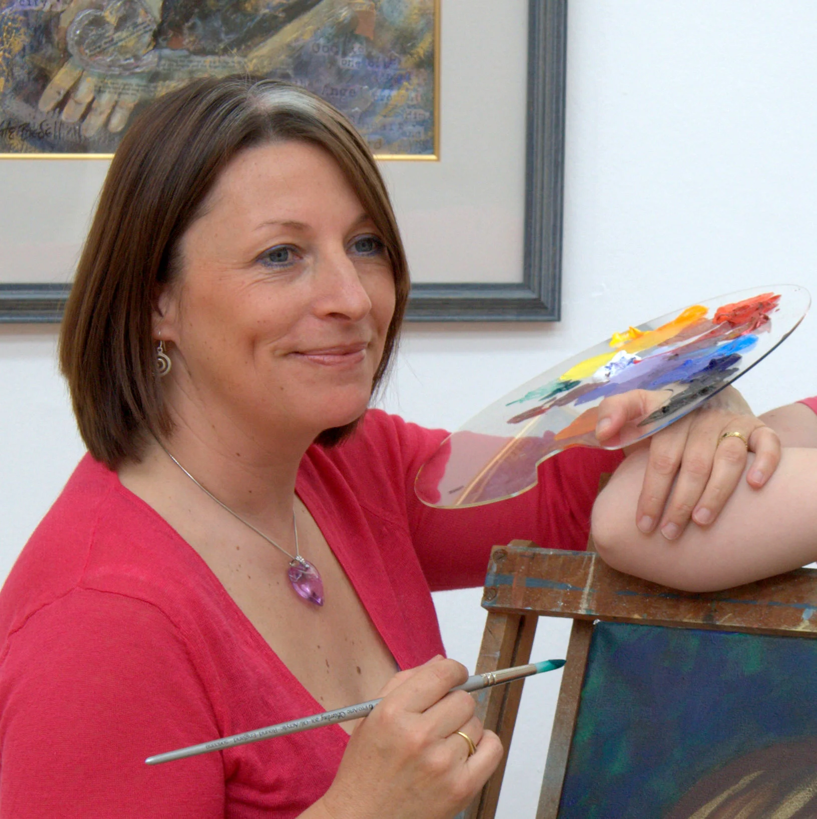 Kate Bedell - Informal photo shoot at the Dublin Painting and Sketching Club Annual Show