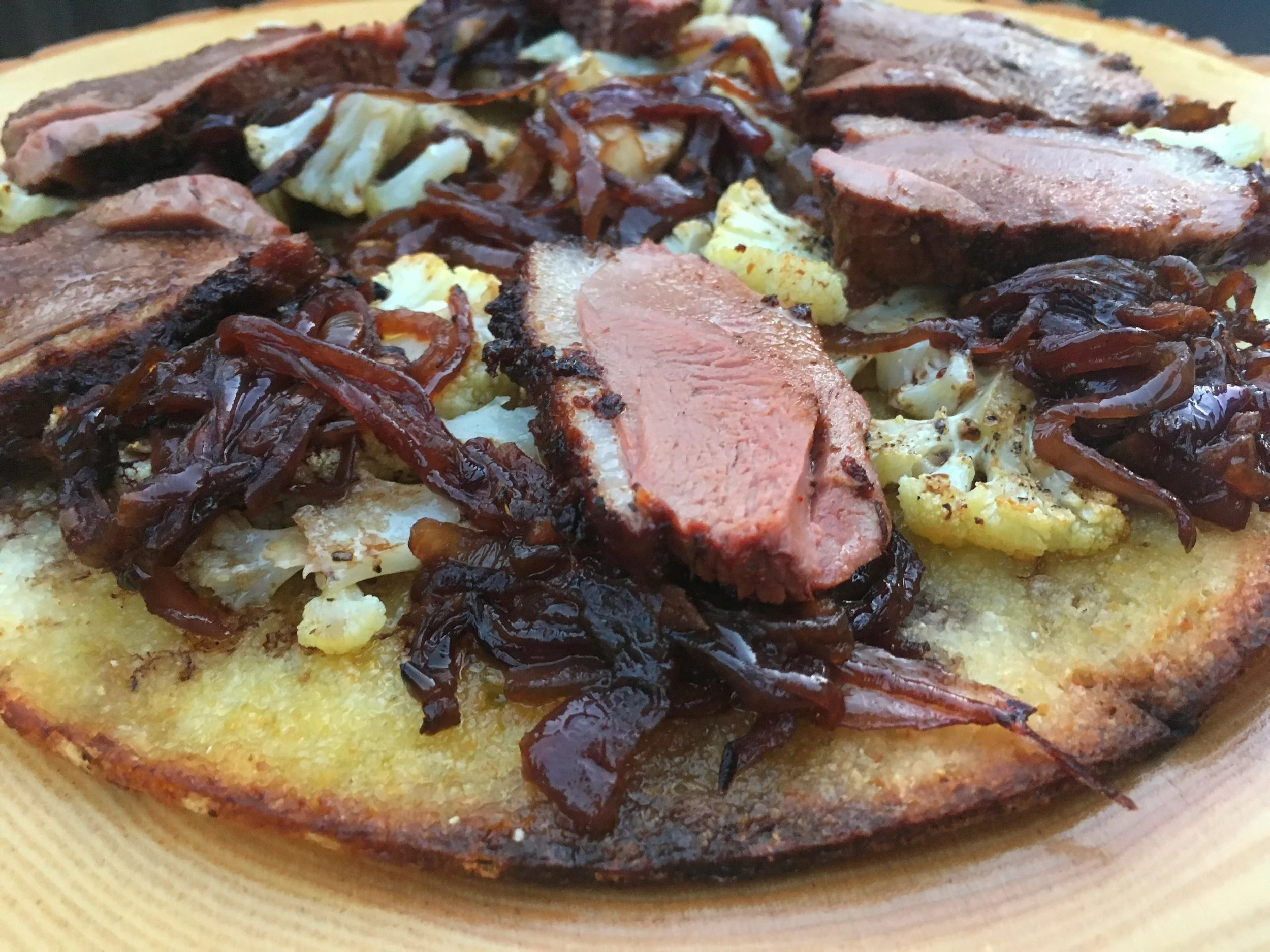 Smoked duckchar moulard duck breast