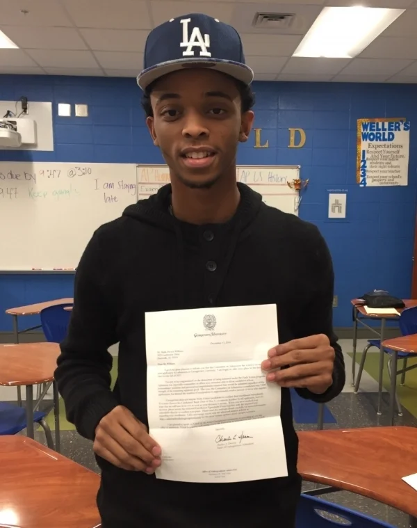 "I'm officially Georgetown '21"