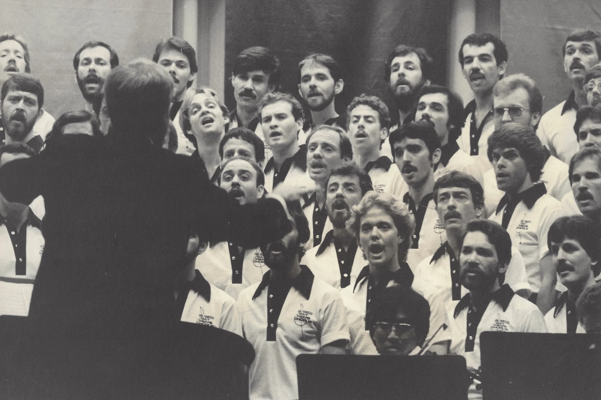 San Francisco Gay Men’s Chorus performing in late 1979.