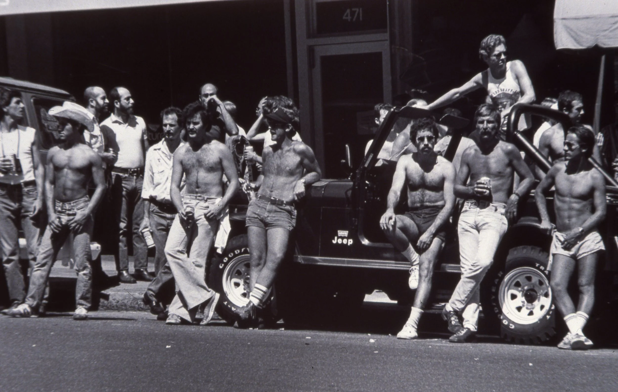 San Francisco Gay Men’s Chorus members in the Castro in 1980.