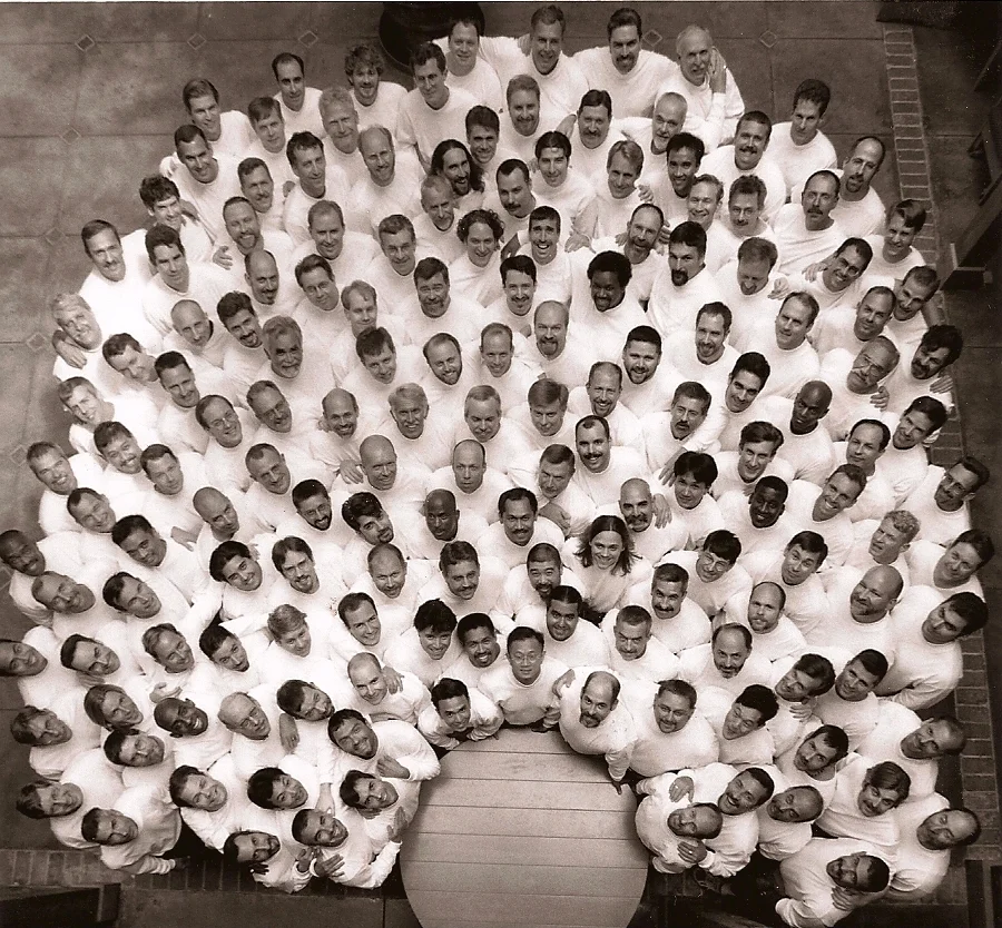 Members of the San Francisco Gay Men’s Chorus gathered at Skywalker Ranch.