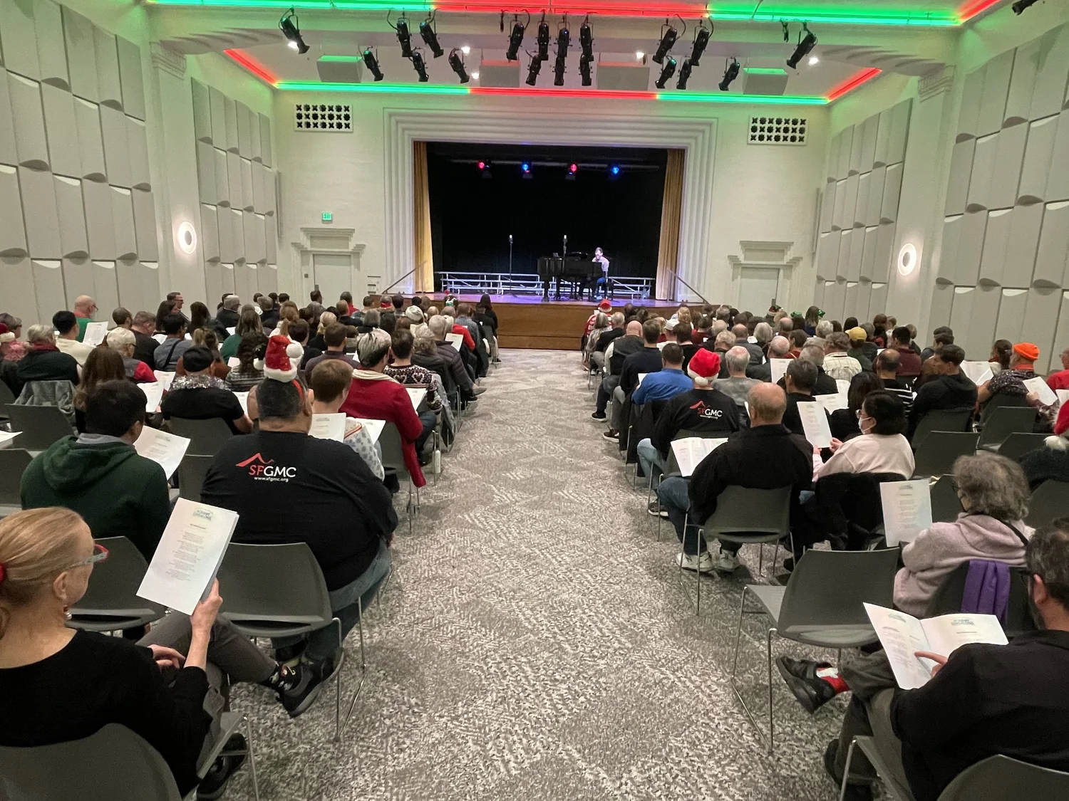 Holiday Sing-Along audience.