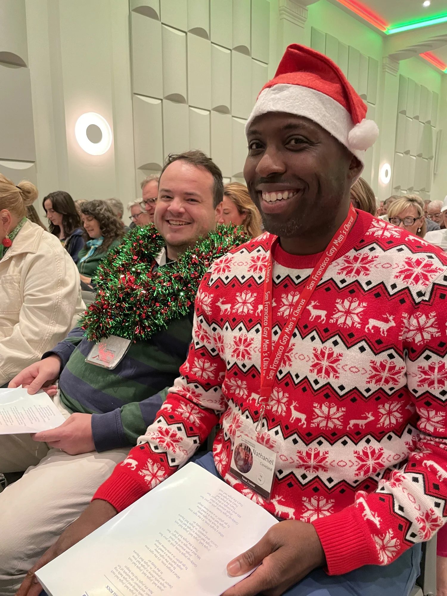 Guests at Holiday Sing-Along 2023.