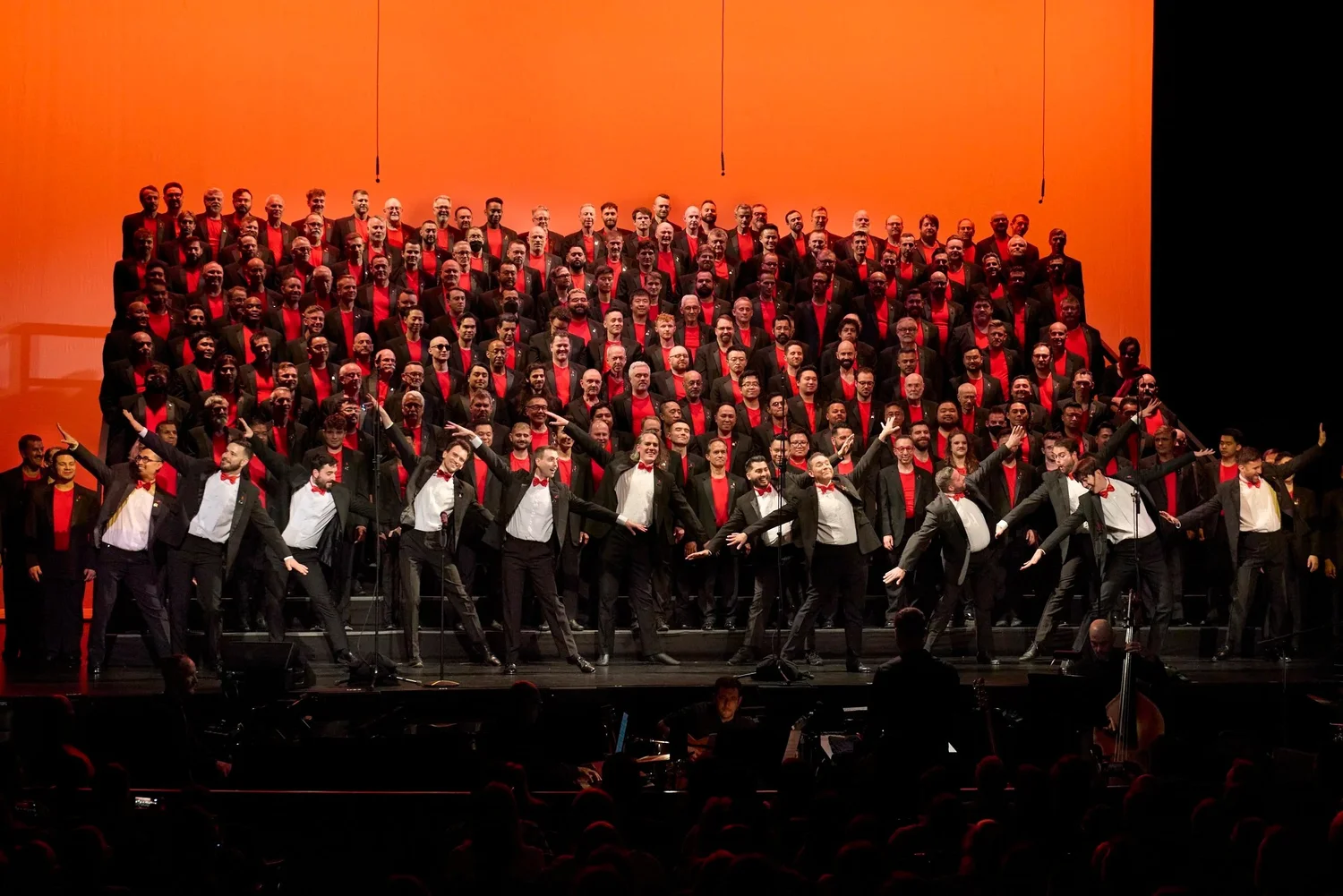 San Francisco Gay Men's Chorus performing on stage.