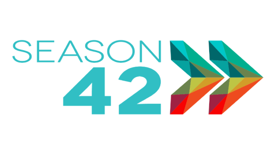 SFGMC Season 42 teal logo with colorful arrows