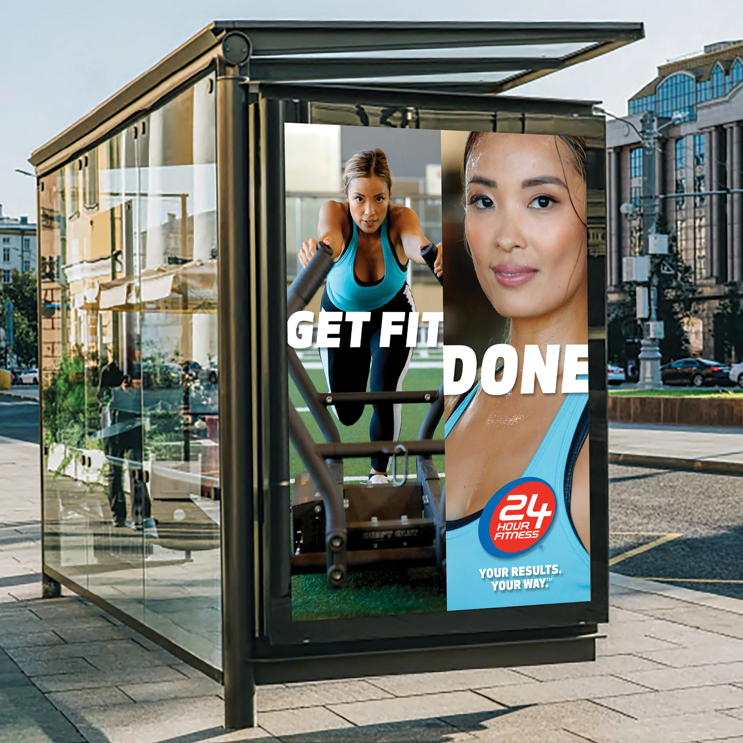 24 Hour Fitness Transit Poster