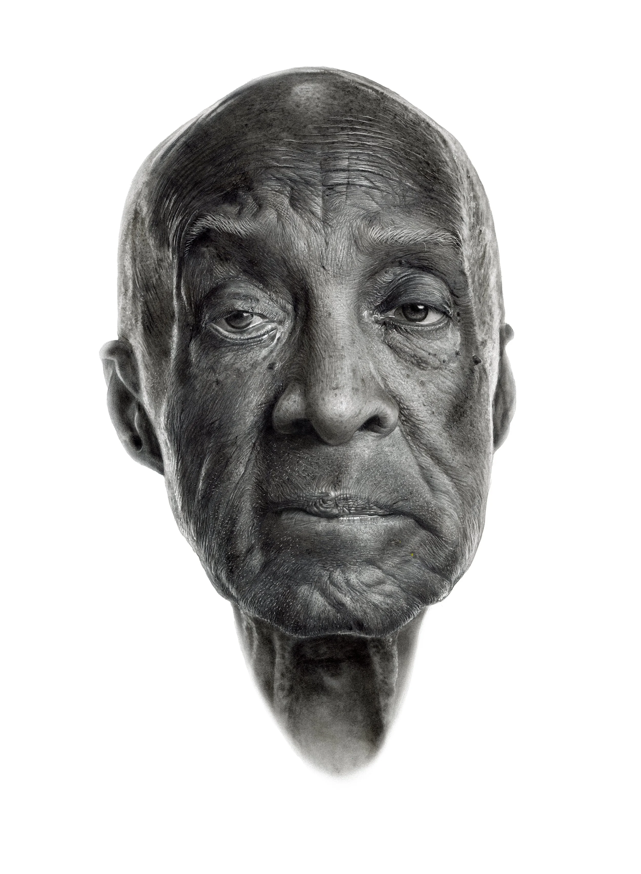  Portrait of Tuskegee Airman Enoch “Woody” Woodhouse. Part of a project in which I interview subjects during a photoshoot and create a carbon dust portrait. 20”x30” Carbon Dust on Claybord 