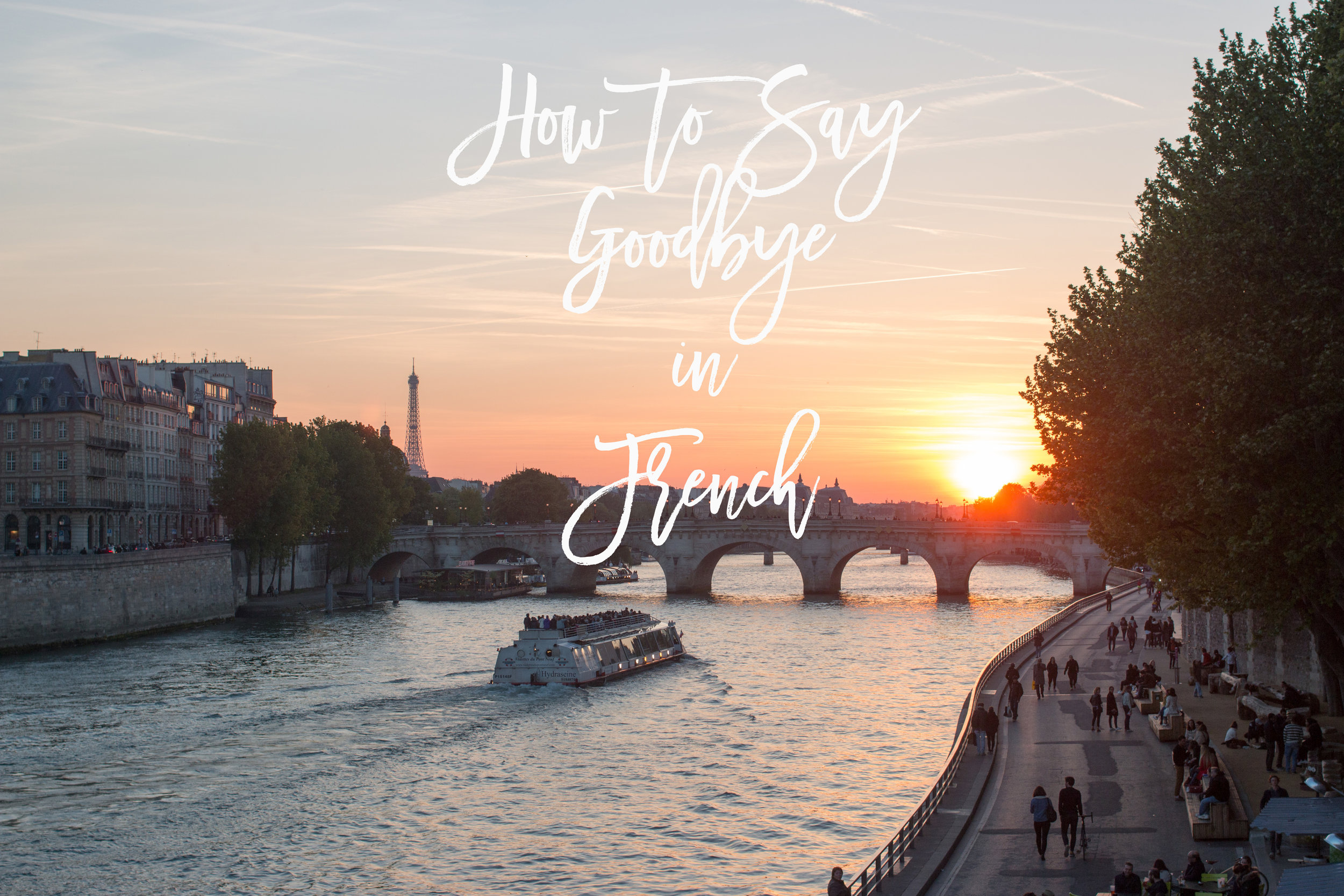 how do you say goodbye in french