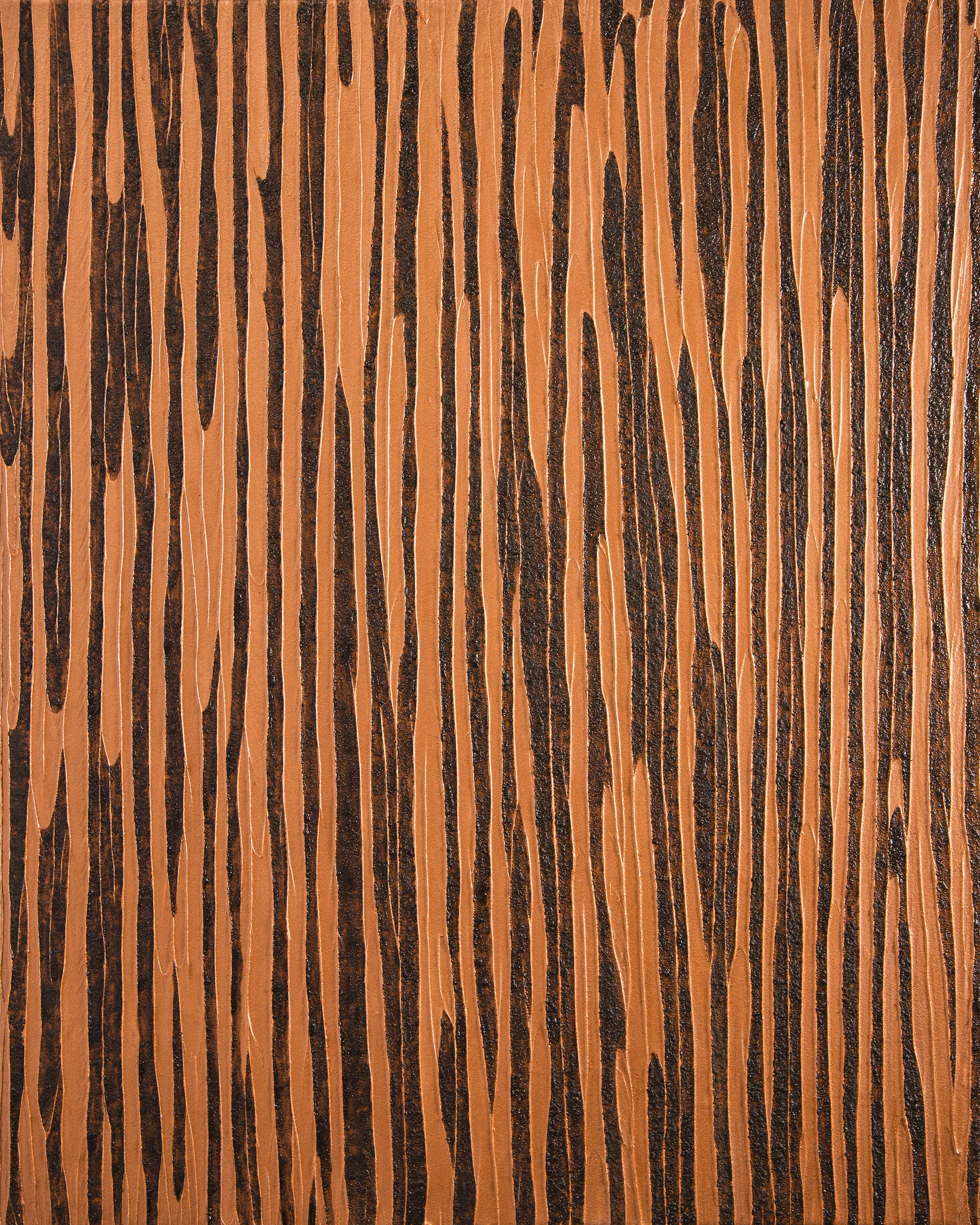   Coffee, Cat Litter, and Cod Liver Oil  Coffee, cat litter, cod liver oil, pigment on canvas 36 x 30 inches   