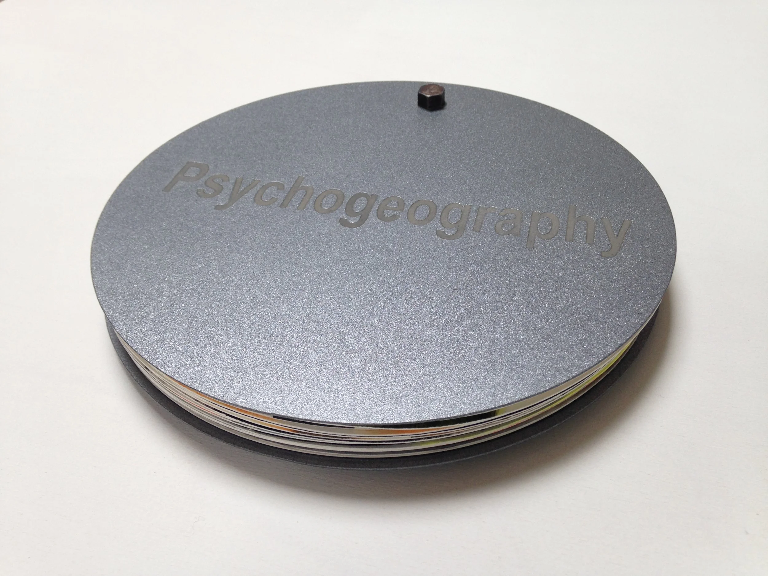   Psychogeography  Mixed media 1 1/2 x 12 x 12 inches   