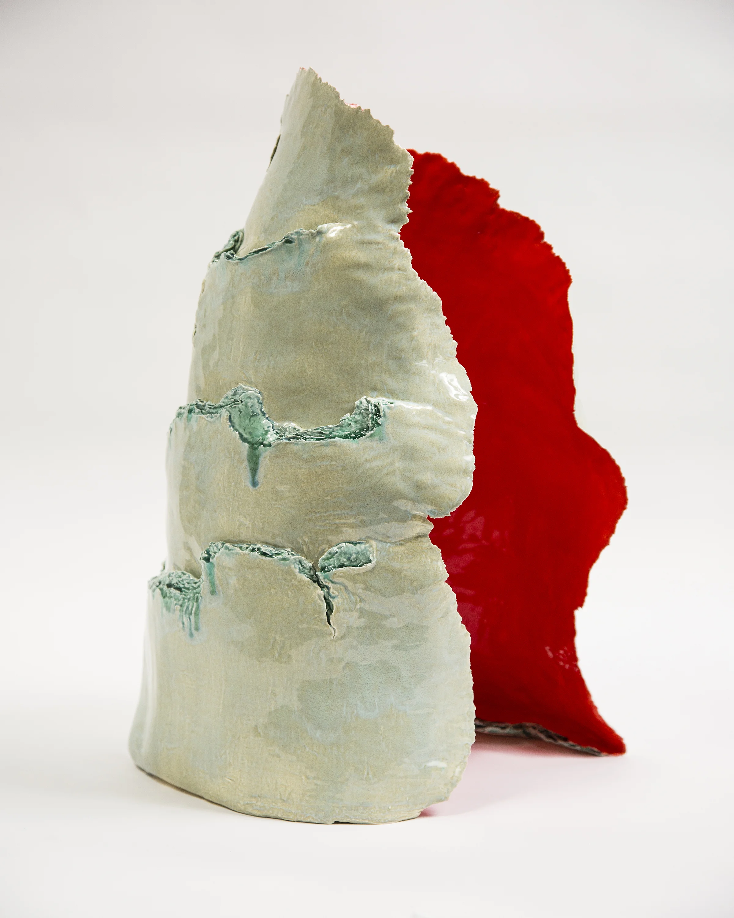   Reappearance of Time  Glazed ceramic 21 x 16 x16 inches   