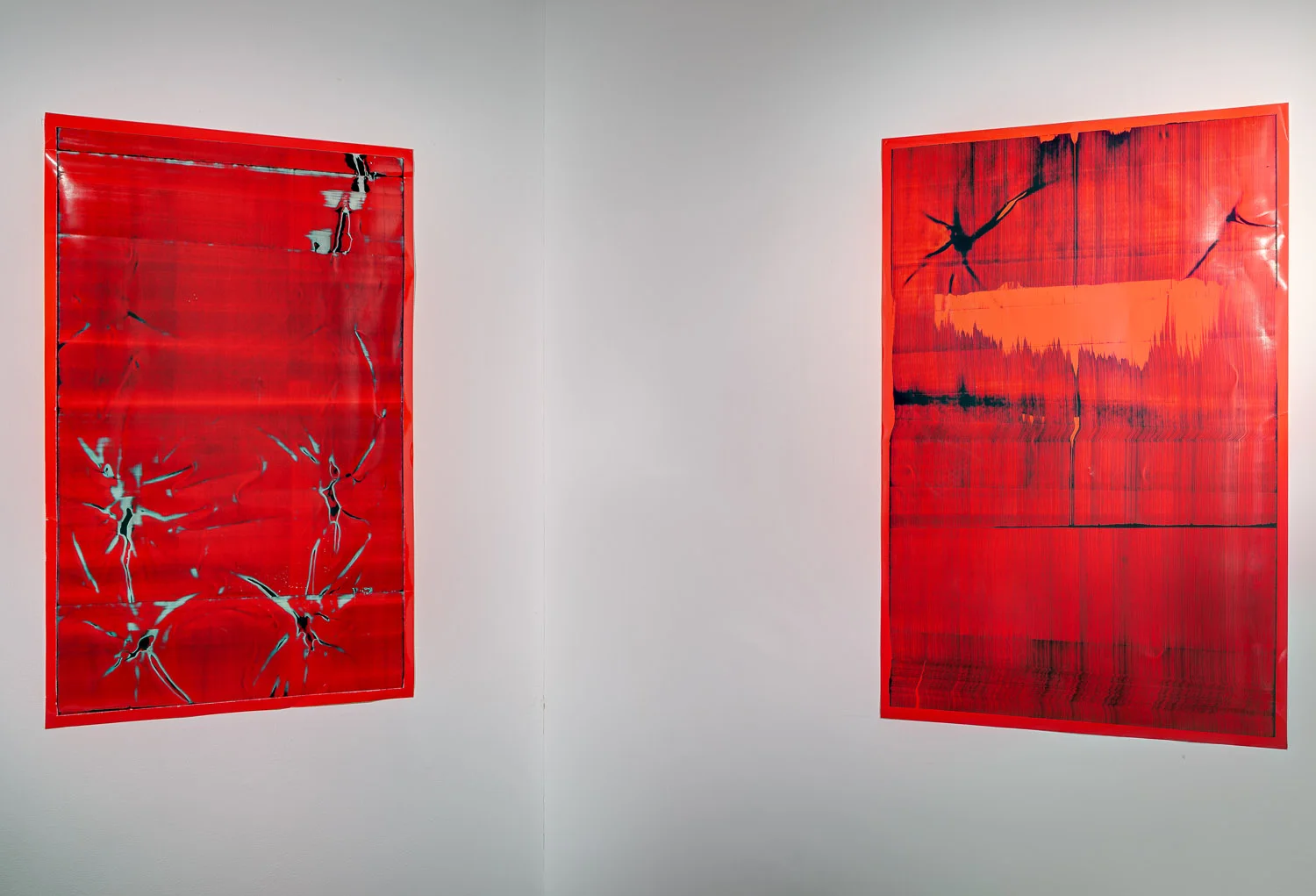 Manipulated Images No’s 29 and 34 (2012), Installation view, Castlefield Gallery, Manchester.