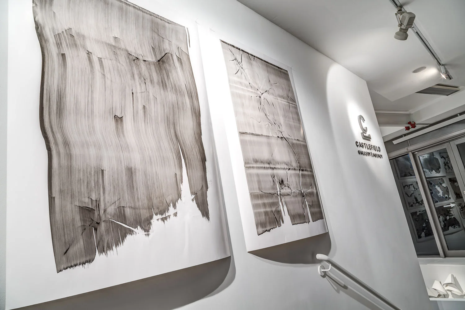 Manipulated Images No’s 53 and 61, (2012), Installation view, Castlefield Gallery, Manchester.
