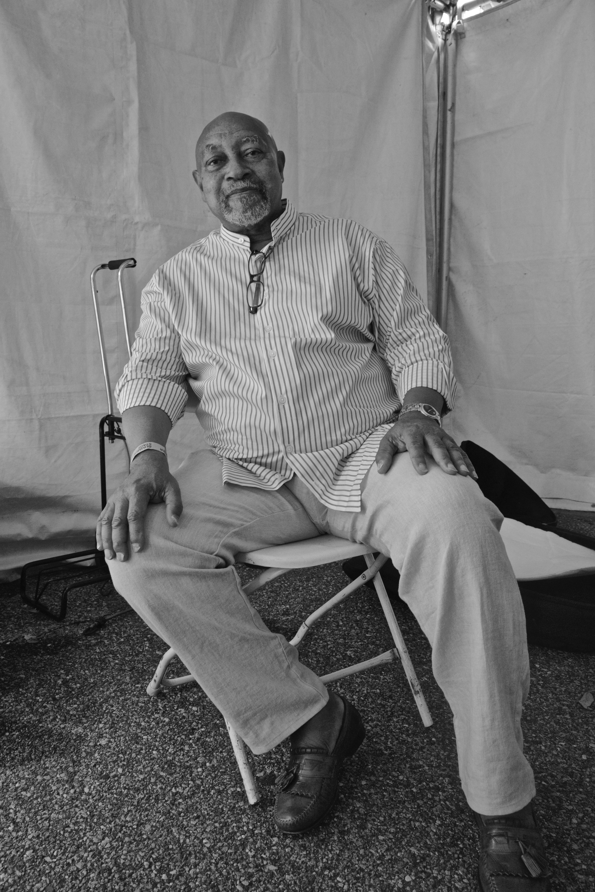 NEA Jazz Master Kenny Barron, photographed backstage at Tompkins Square's Charlie Parker Jazz Festival in 2014. This festival remains an all-time favorite for many New Yorkers. ©2014