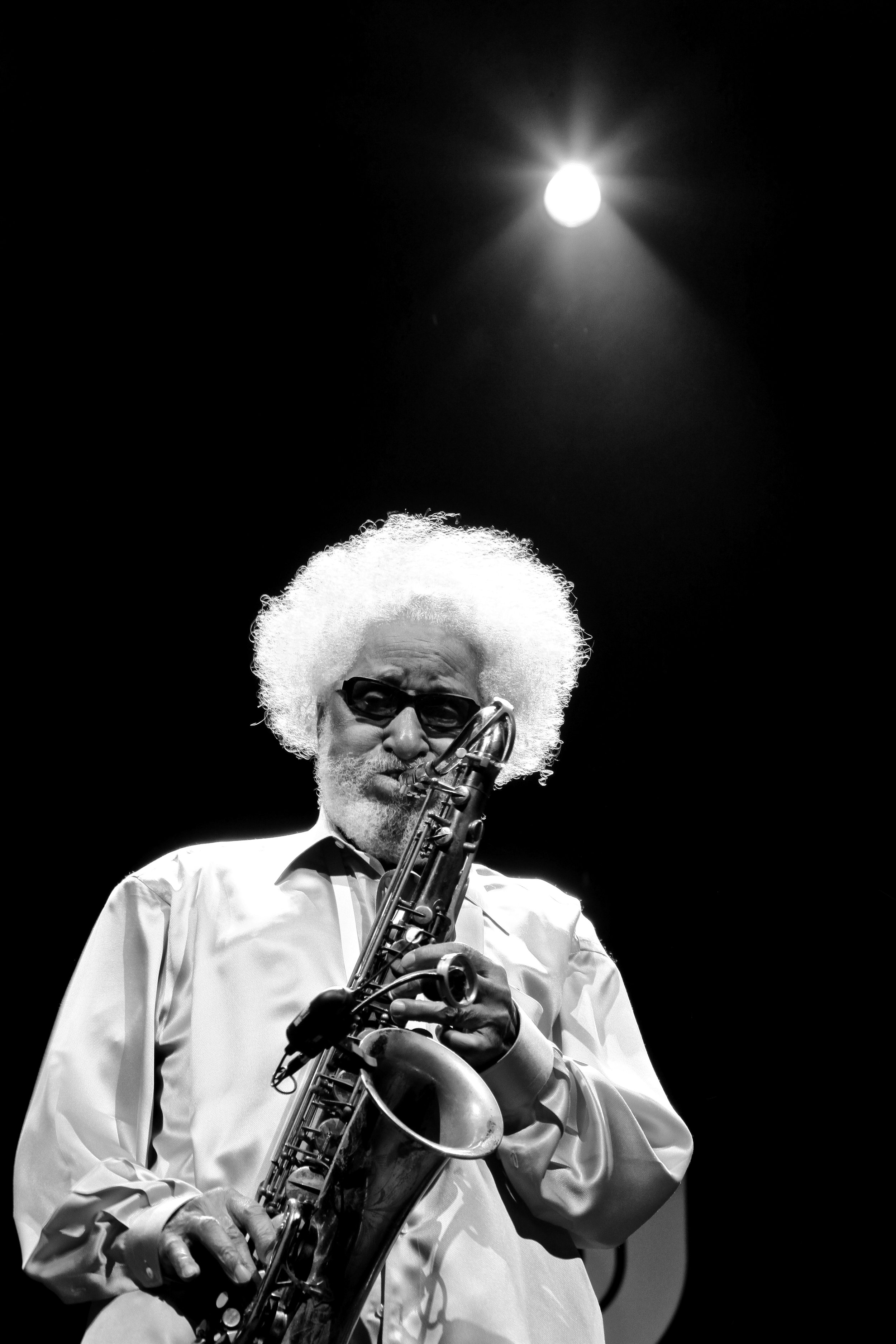 NEA Jazz Master Sonny Rollins (b. 1930) at the 40th Anniversary Umbria Jazz Festival, Perugia, Italy. This performance in 2012 marked his final live appearance at the festival before his retirement. ©2012