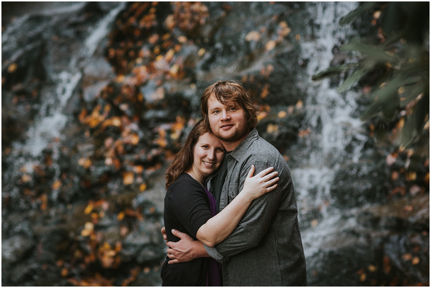 Glen Onoko Falls Jim Thorpe Engagement Photographer