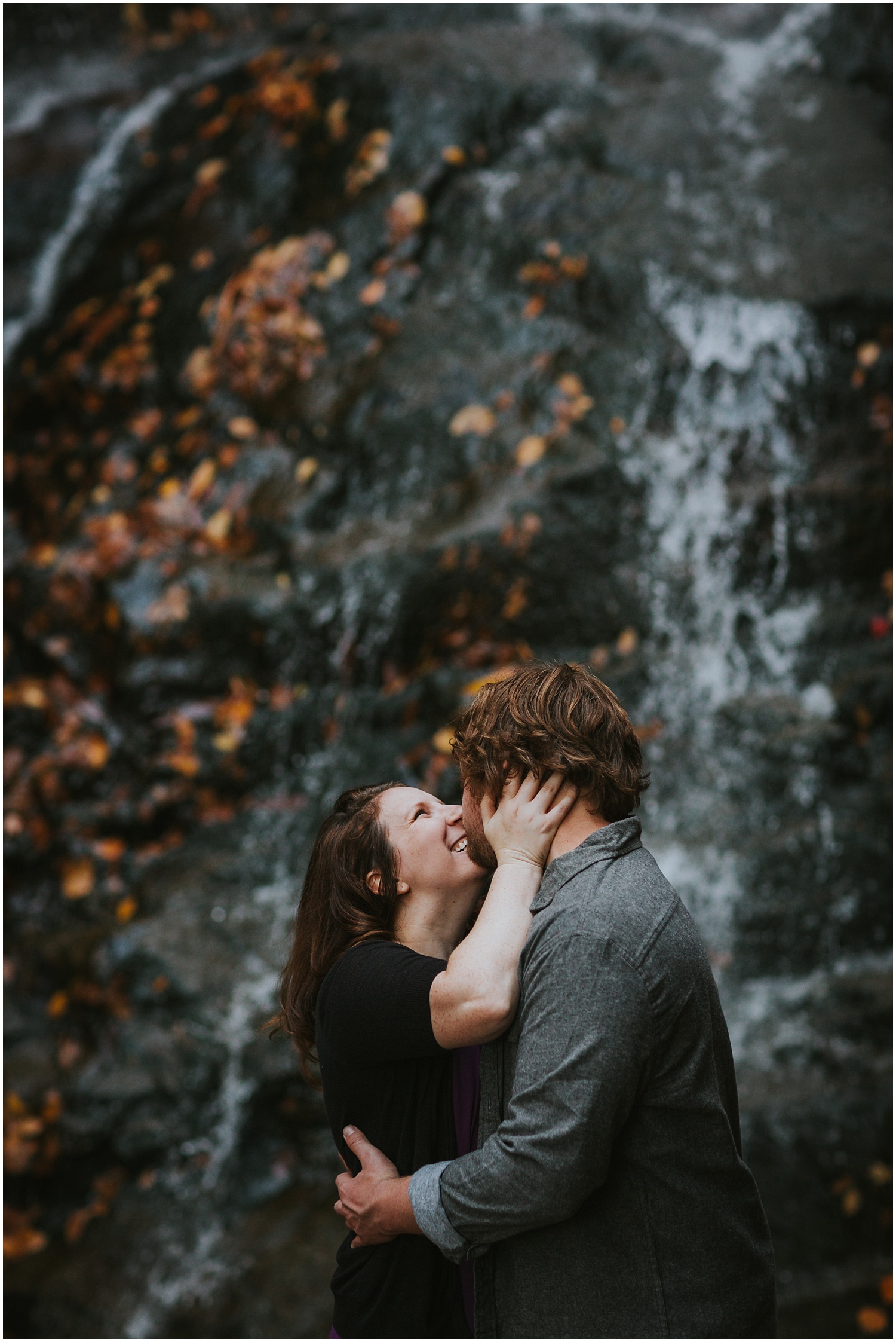 Glen Onoko Falls Jim Thorpe Engagement Photographer