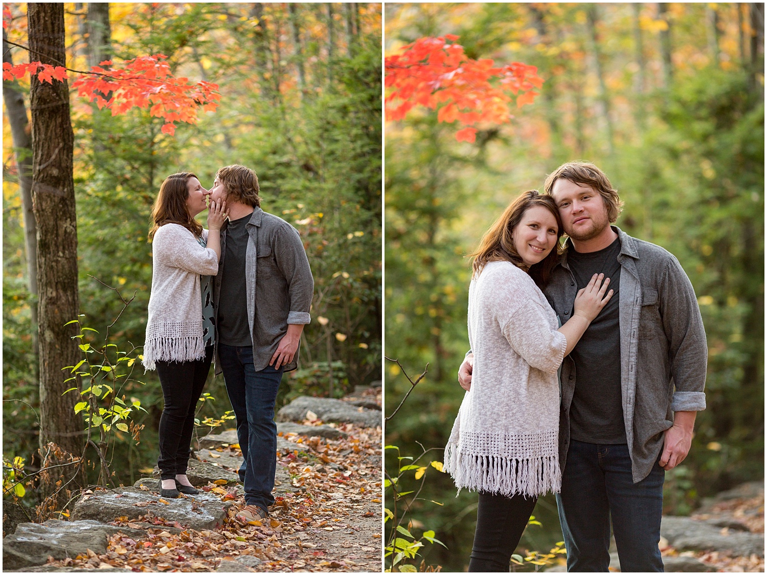 Glen Onoko Falls Jim Thorpe Engagement Photographer