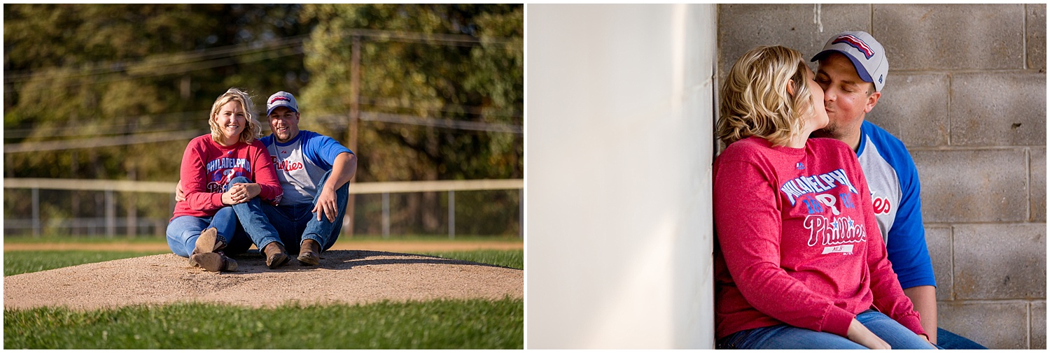 Baseball Field Engagement Photography