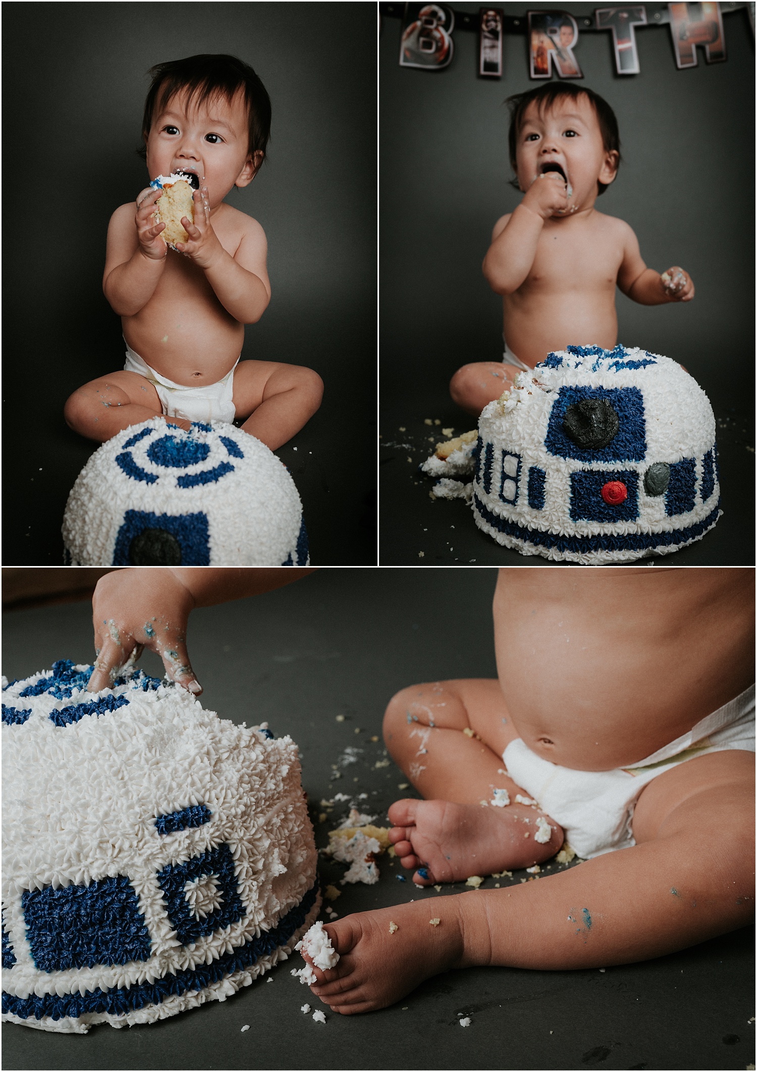 Berks County Photographer Star Wars Cake Smash