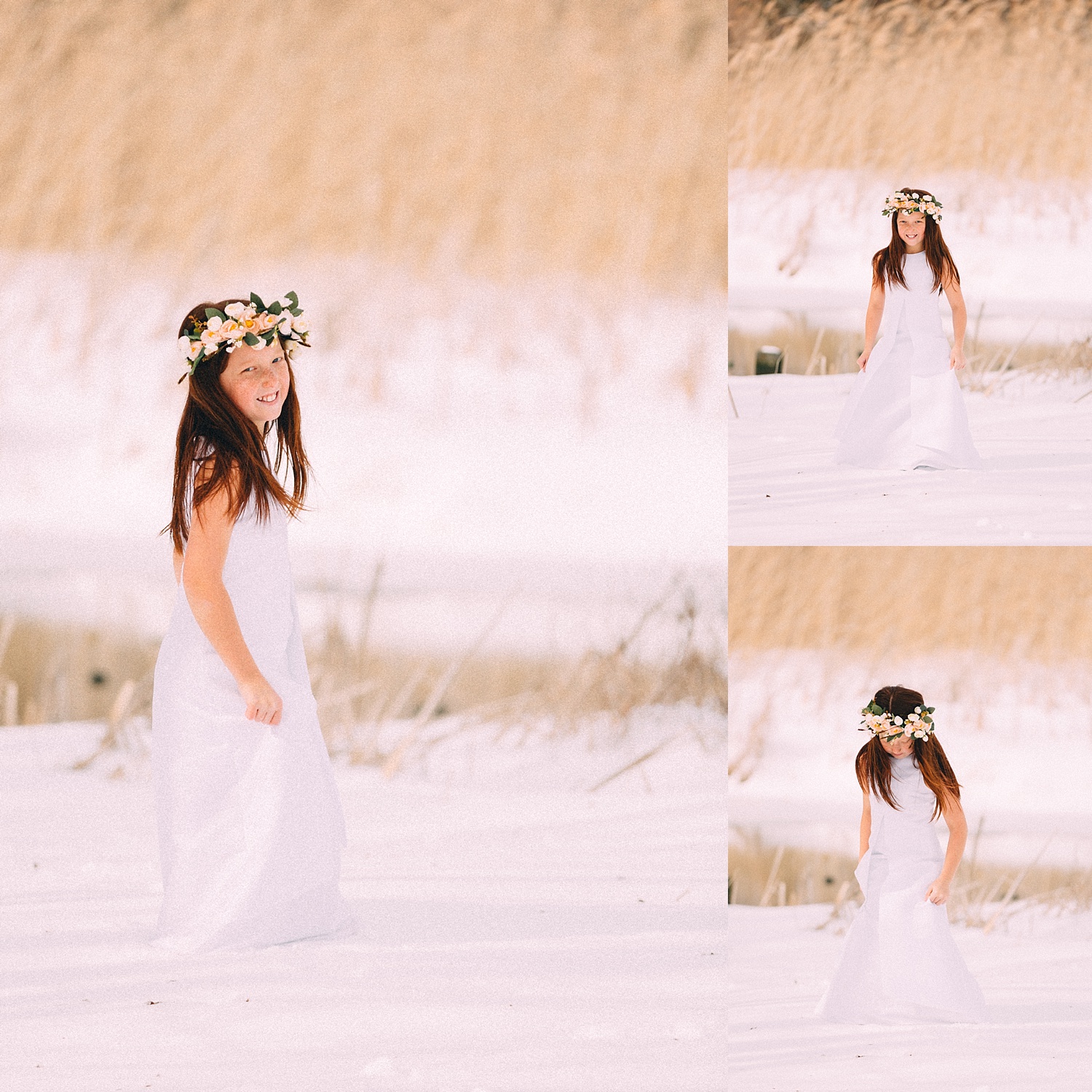 Berks County snowy child photoshoot