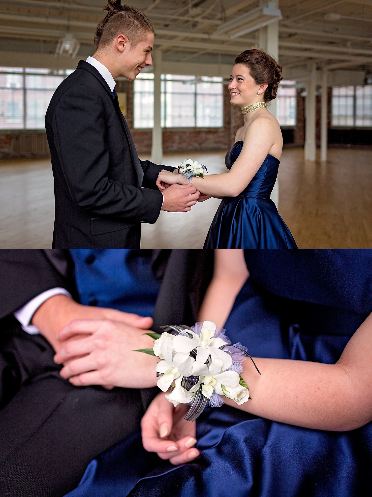 Reading GoggleWorks high school senior prom photoshoot