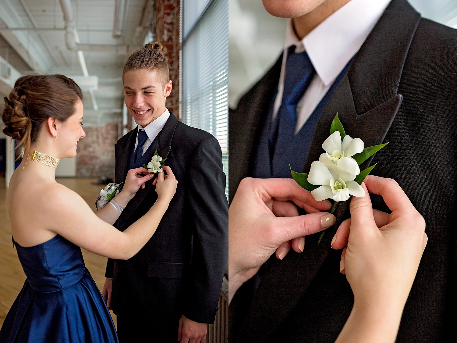 Reading GoggleWorks high school senior prom photoshoot